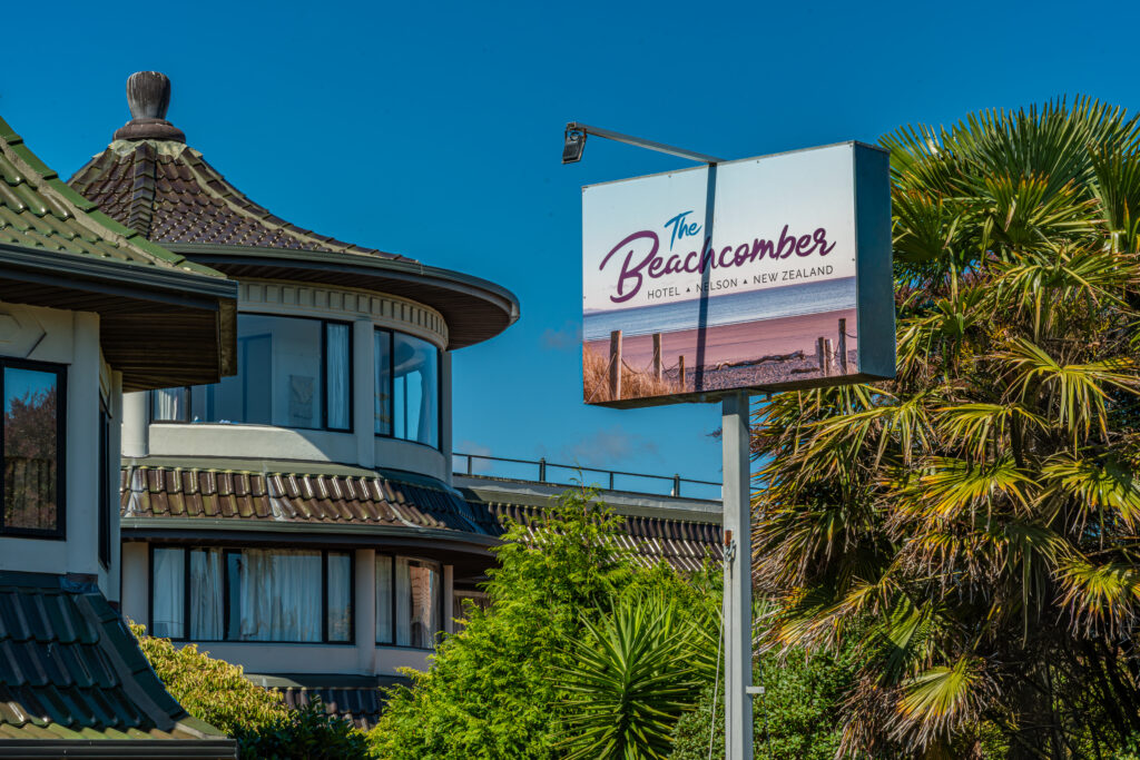 Beachcomber Hotel Exterior Sign